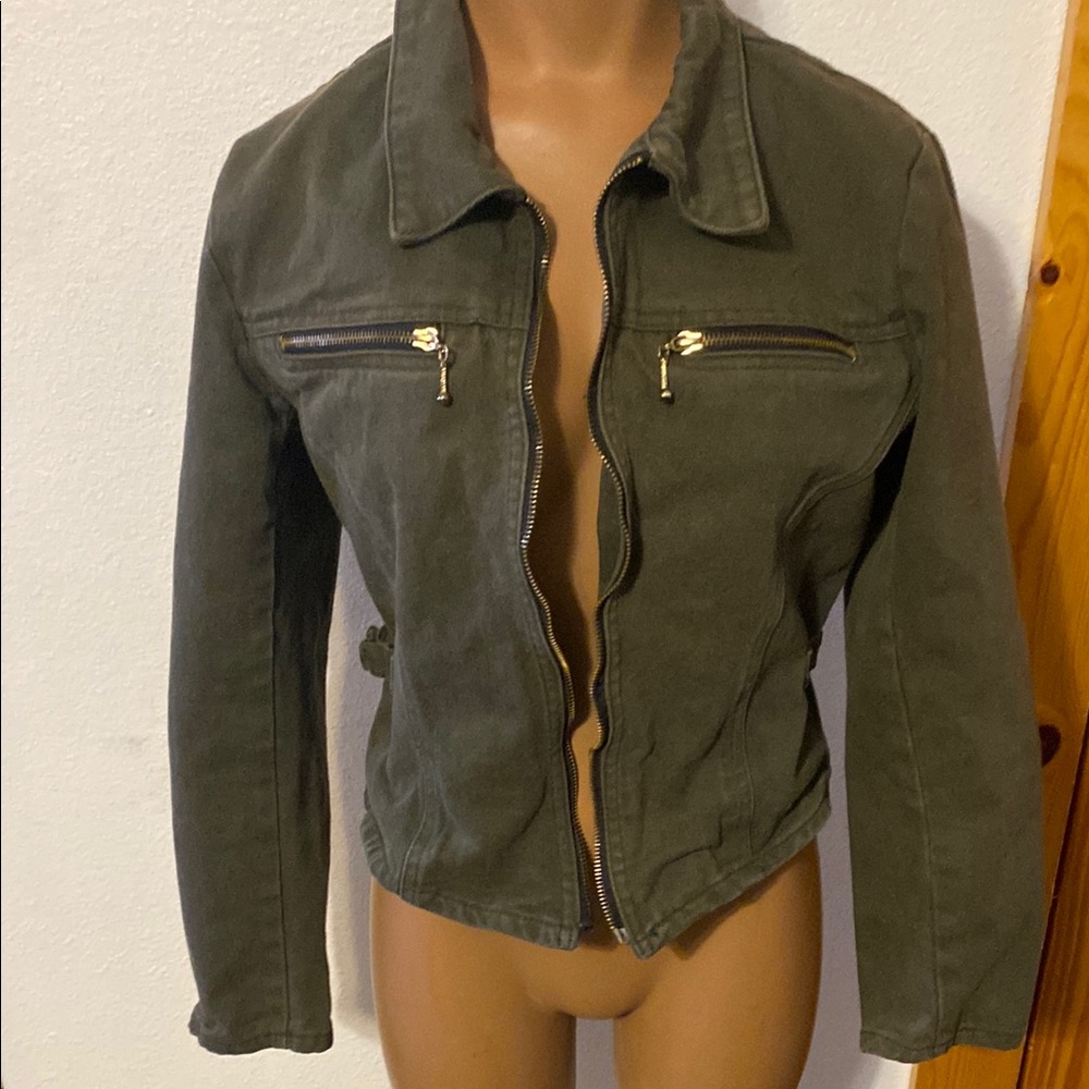 Point Blank Olive Green Fitted Women's Jacket S